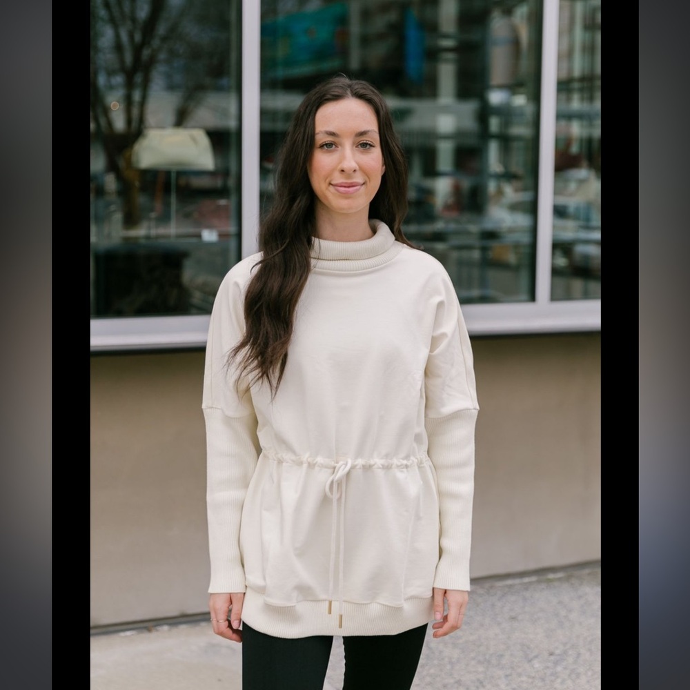 Varley Adelaide pullover in ivory - Picture 3 of 7